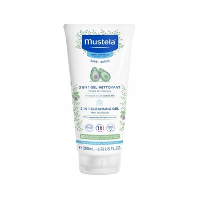 MUSTELA GEL NETTOYANT 2 EN 1 CHEVEUX ET CORPS 200 ML