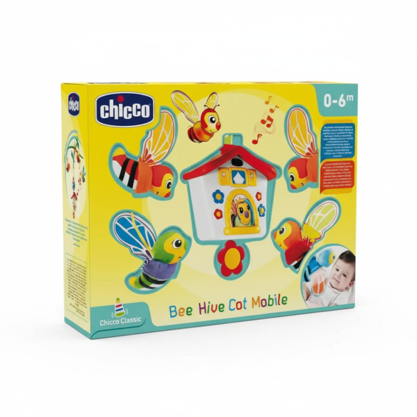 Chicco Classic Mobile de Lit Musical Ruche d’Abeilles (0-6M)