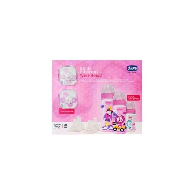 Chicco Kit De Biberons Well Being Rose