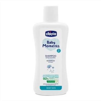 CHICCO SHAMPOING CHEVEUX & CORPS BABY MOMENTS 200 ML