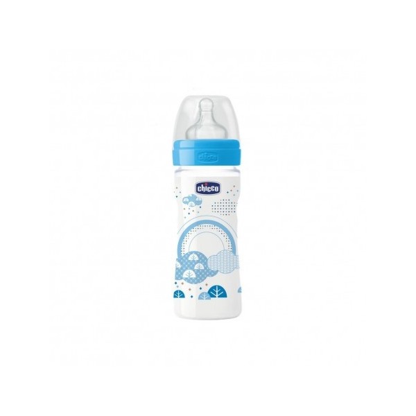 Chicco biberon en plastique 250ml boy