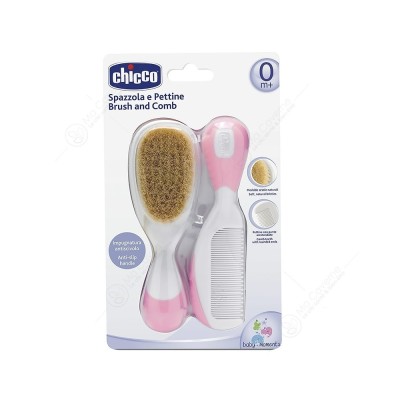 Chicco brosse et peigne rose