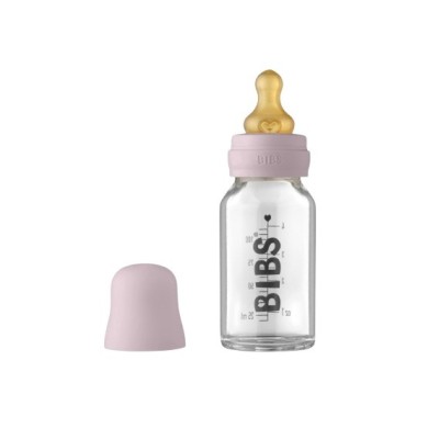 Biberon BIBS en Verre Naturel (110 ml) – 0+ Mois