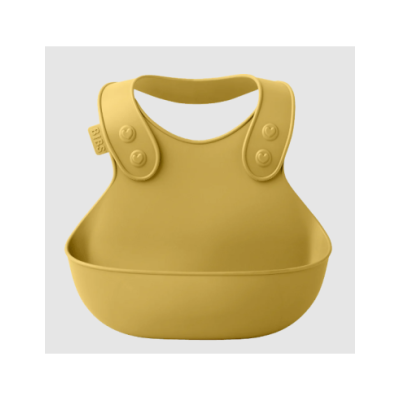 Bibs Sucette Bavoir de repas moutarde