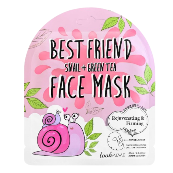 Look At Me Masque Visage Best Friend Snail + Green Tea