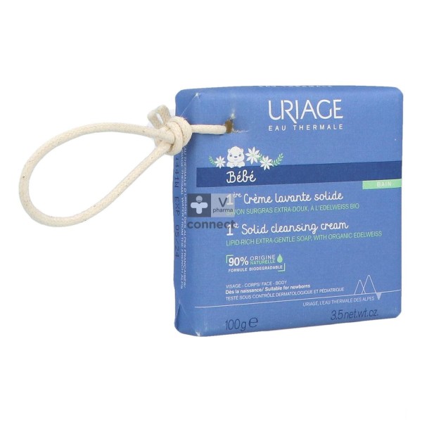 Uriage Bébé – 1ERE Crème Lavante Solide
