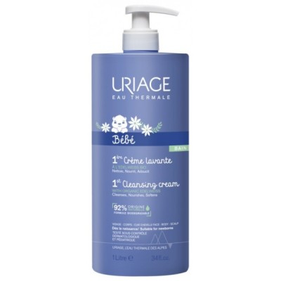 Uriage Bébé 1ère Crème Lavante Visage, Corps Et Cuir Chevelu – 500ml